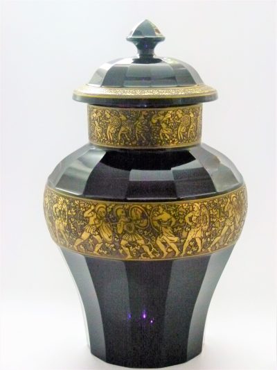 A Moser Karlsbad Vase and cover.